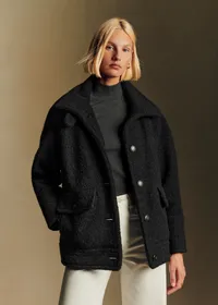 Manteau Léo - Noir — view 3