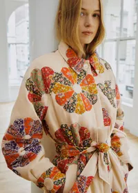 Manteau Ludwig - Sézane x SEA NY - Patchwork Woodstock — view 2