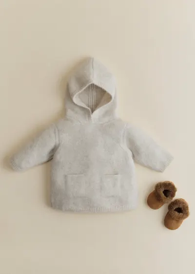 Manteau Maille Ourson - Naturel