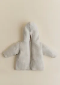 Manteau Maille Ourson - Naturel — view 2