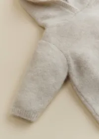 Manteau Maille Ourson - Naturel — view 3