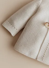 Manteau Panda - Ecru — view 3