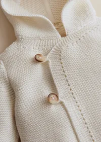 Manteau Panda - Ecru — view 4