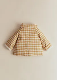 Manteau Polla - Carreaux Vichy Ocre Ecru — view 5