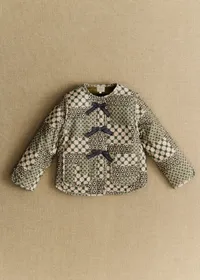 Manteau Sari - Petit Sézane x Antoinette Poisson - Imprimé Patchwork Dominote — view 3
