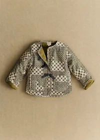 Manteau Sari - Petit Sézane x Antoinette Poisson - Imprimé Patchwork Dominote — view 4