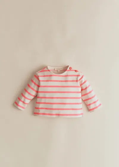 Marinière Colette - Ecru / Rose Fluo