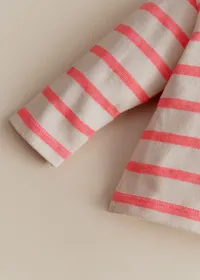 Marinière Colette - Ecru / Rose Fluo — view 3