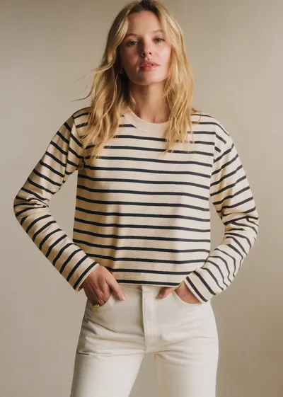 Marinière Elina - Écru / Marine