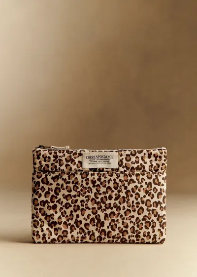 Maxi pochette plate - Léopard