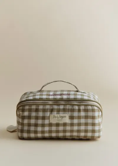 Maxi trousse de toilette - Vichy Vert