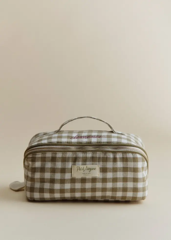 Maxi trousse de toilette - Vichy Vert