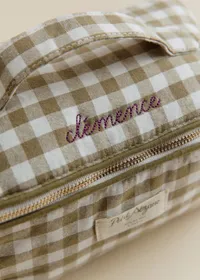 Maxi trousse de toilette - Vichy Vert — view 2