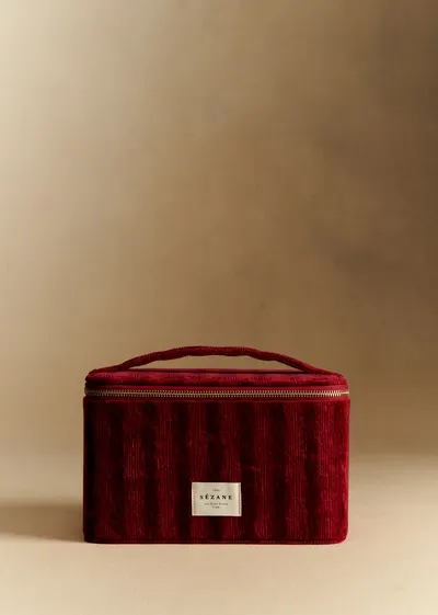 Maxi Vanity velours milleraie - Rouge