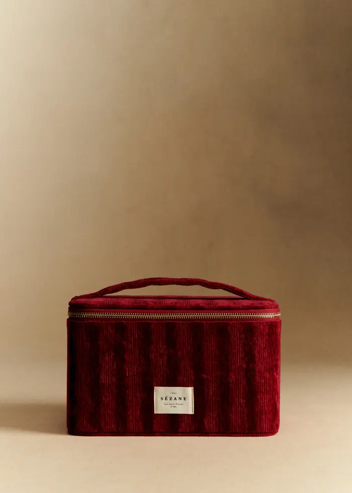 Maxi Vanity velours milleraie - Rouge