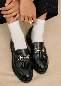 Mocassins Amy - Noir Glacé — view 3