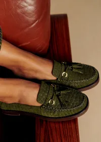 Mocassins Darcie - Vert Croco — view 2