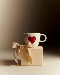 Mug Appolline coeur - Rouge — view 2