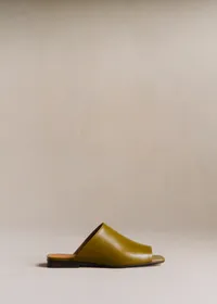 Mules Low Bruna - Vert Lisse — view 2