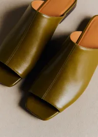 Mules Low Bruna - Vert Lisse — view 5