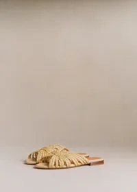 Mules Low Paola - Naturel Textile Tressé — view 5