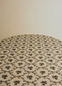 Nappe Imprimée - Croisillons Bleu — view 2