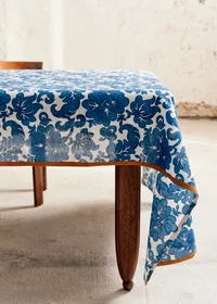 Nappe Imprimée - Fleurs de Positano - Bleu — view 2