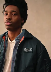 Bomber Octobre Éditions x Schott NYC - Marine — view 4