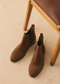 Bottines Chelsea Woody - Daim Camel — view 3
