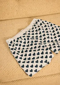 Caleçon Coeur Chamade - Blanc / Indigo — view 3