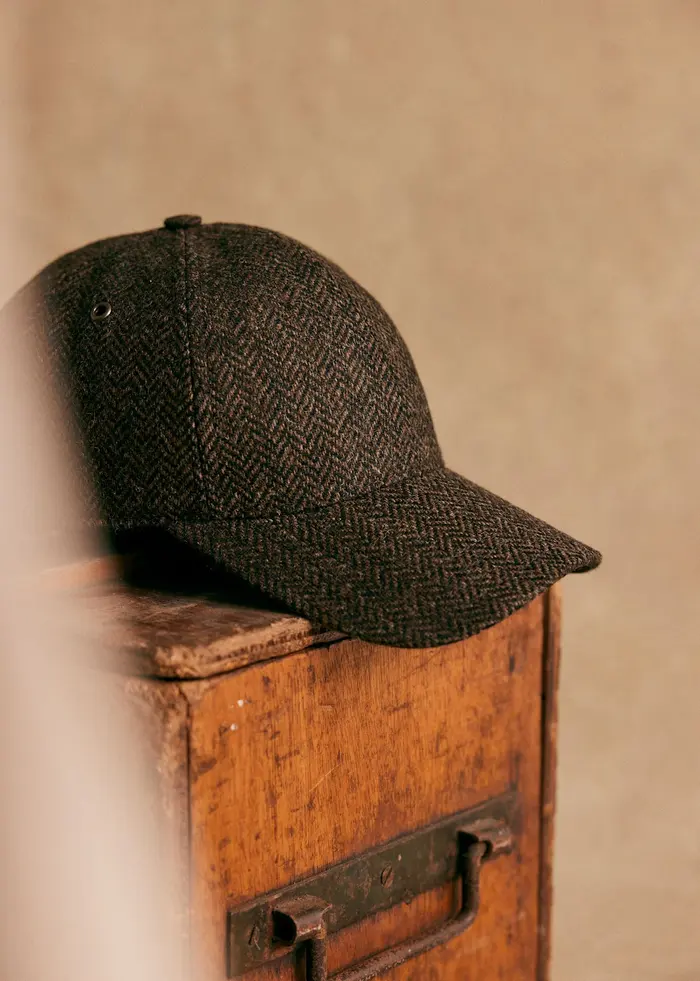 Casquette Chase Tweed - Chevrons Marron