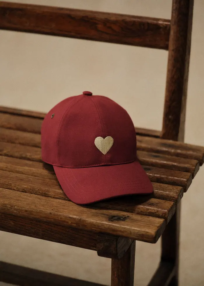 Casquette Coeur Chamade - Rouge