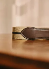 Ceinture Inaro - Beige Rayure Marine — view 2