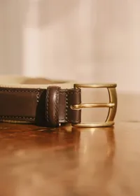 Ceinture Inaro - Beige Rayure Marine — view 3