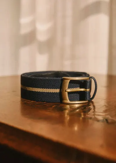 Ceinture Inaro - Marine Rayure Beige
