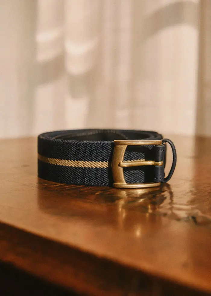 Ceinture Inaro - Marine Rayure Beige