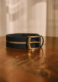 Ceinture Inaro - Marine Rayure Beige — view 2