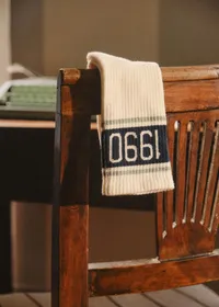 Chaussettes 1990 - Écru / Vert — view 2