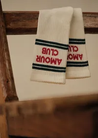 Chaussettes Amour Club - Écru — view 2