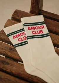Chaussettes Amour Club - Écru — view 3