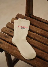 Chaussettes Athletics Club - Écru — view 4