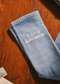 Chaussettes Ciao Amore - Bleu — view 3