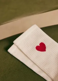 Chaussettes Eli - Coeur Chamade Rouge — view 3
