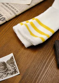 Chaussettes Eliot - Écru / Jaune — view 2