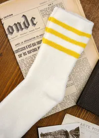 Chaussettes Eliot - Écru / Jaune — view 4