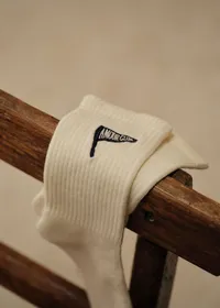 Chaussettes Fanion Amour Club - Écru — view 2