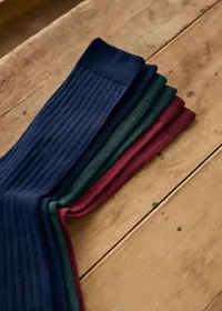 Chaussettes Pack Ivie - Bordeaux Bleu Vert — view 2