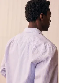 Chemise Allen - Bleu Rayures Blanc / Marine — view 4