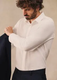 Chemise Allen Pinpoint - Blanc — view 3