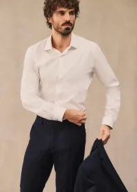 Chemise Allen Pinpoint - Blanc — view 4